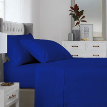 Load image into Gallery viewer, Kensington 1200 Thread Count 100% Cotton Sheet Set Stripe Hotel Grade Soft Touch