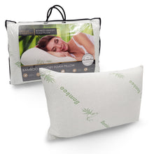 Load image into Gallery viewer, Memory Foam Pillow Bamboo Covered Ultra Soft Hypoallergenic