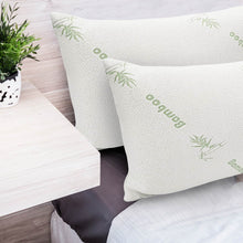 Load image into Gallery viewer, Memory Foam Pillow Bamboo Covered Ultra Soft Hypoallergenic