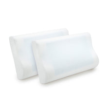 Load image into Gallery viewer, Royal Comfort Cooling Gel Contour High Density Memory Foam Pillow Twin Pack