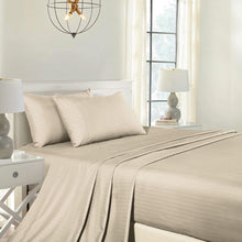 Load image into Gallery viewer, Royal Comfort Cooling Bamboo Blend Sheet Set Striped 1000 Thread Count Pure Soft