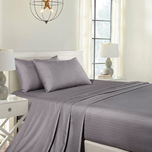Load image into Gallery viewer, Royal Comfort Cooling Bamboo Blend Sheet Set Striped 1000 Thread Count Pure Soft