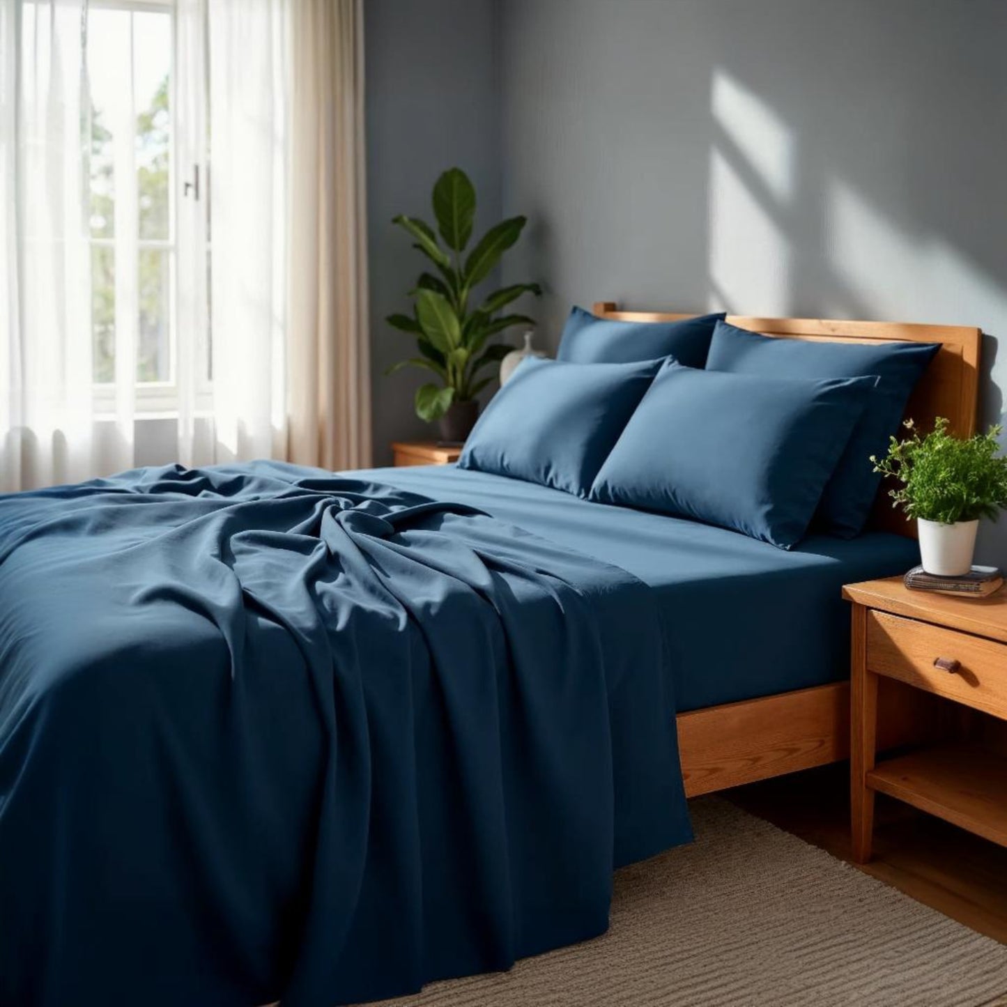 Royal Comfort 2000 Thread Count Bamboo Cooling Sheet Set Ultra Soft Bedding