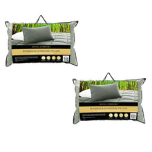 Load image into Gallery viewer, 2 x Royal Comfort Bamboo Pillows Hotel Quality Luxury Pack