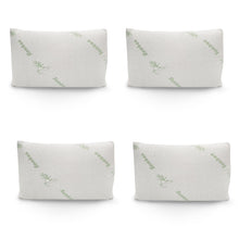 Load image into Gallery viewer, 4 x Memory Foam Pillow Bamboos Covered Ultra Soft Hypoallergenic