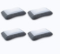 Royal Comfort Cool Gel Charcoal Memory Foam Pillow 4 Pack Active Cool