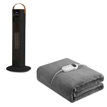 Load image into Gallery viewer, Royal Comfort Winter Warmers Set 1 x Heated Throw + 1 x Pursonic Tower Heater