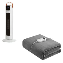 Load image into Gallery viewer, Royal Comfort Winter Warmers Set 1 x Heated Throw + 1 x Pursonic Tower Heater