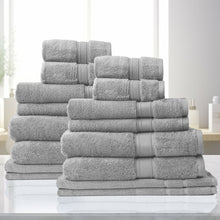 Load image into Gallery viewer, Royal Comfort Towel Set 16 Piece 100% Cotton Zero Twist Luxury Plush