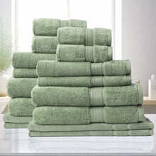 Load image into Gallery viewer, Royal Comfort Towel Set 16 Piece 100% Cotton Zero Twist Luxury Plush