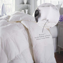 Load image into Gallery viewer, Duck Feather & Down Quilt 500GSM + Duck Feather and Down Pillows 2 Pack Combo