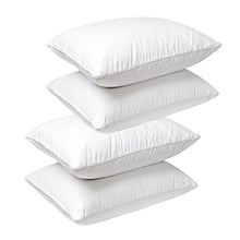 Load image into Gallery viewer, Royal Comfort Duck Feather Down Pillows 50 x 75cm Set Hotel Quality 4 Pack