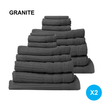 Load image into Gallery viewer, Royal Comfort Cotton Eden Towel Set 600GSM Luxurious Absorbent