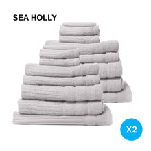 Load image into Gallery viewer, Royal Comfort Cotton Eden Towel Set 600GSM Luxurious Absorbent