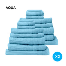 Load image into Gallery viewer, Royal Comfort Cotton Eden Towel Set 600GSM Luxurious Absorbent