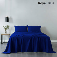 Load image into Gallery viewer, Royal Comfort 100% Cotton Soft Sheet Set And 2 Duck Feather Down Pillows Set