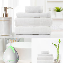 Load image into Gallery viewer, PureSpa Diffuser Humidifier And 4 Pack Bamboo Towel Set Bundle
