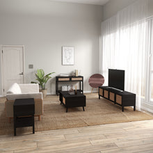 Load image into Gallery viewer, Casa Decor Tulum Rattan 3 Piece Living Room Set Console Coffee Table TV Unit