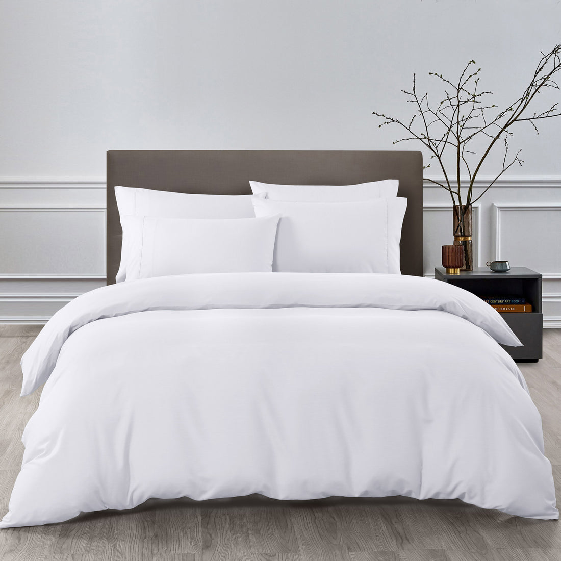 Royal Comfort 2000TC Bamboo Cooling Quilt Cover Set Hypoallergenic