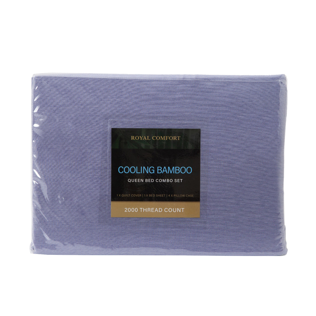 Royal Comfort 2000TC Bamboo Cooling 6 Piece Sheet Quilt Cover Set