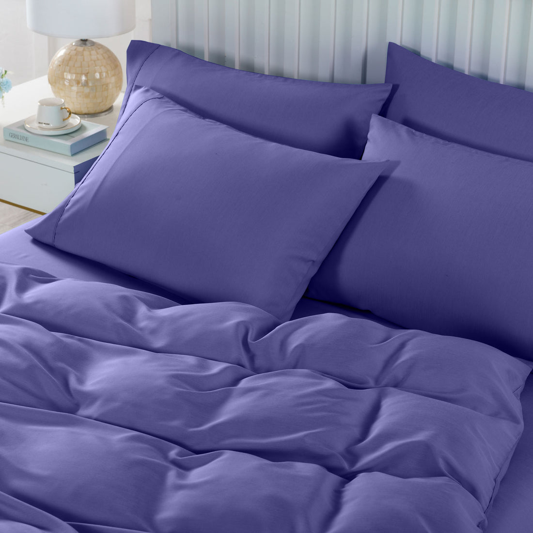 Royal Comfort 2000TC Bamboo Cooling 6 Piece Sheet Quilt Cover Set