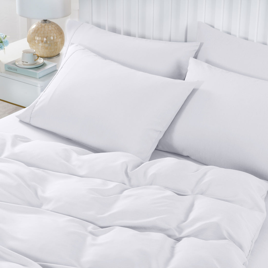 Royal Comfort 2000TC Bamboo Cooling 6 Piece Sheet Quilt Cover Set
