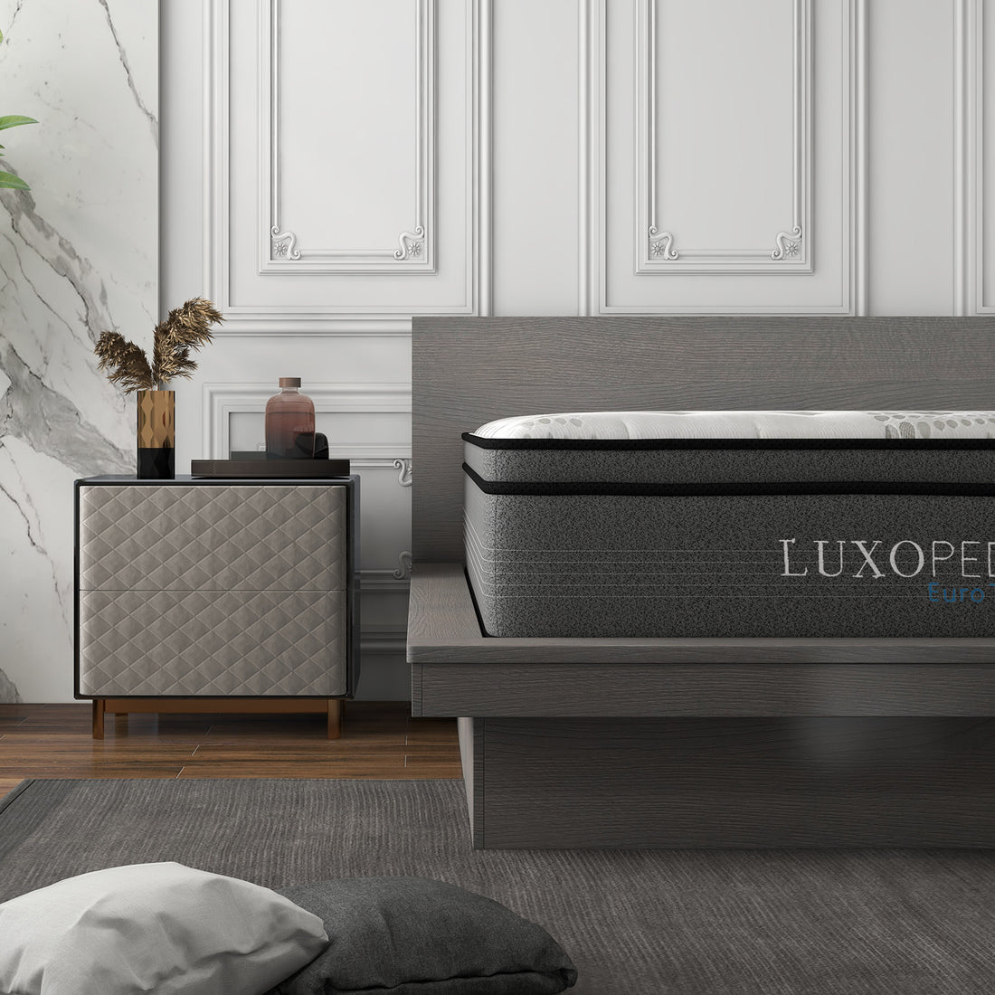 Royal Comfort Luxopedic 5-Zone Pocket Spring Euro Top Memory Foam Mattress