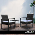Arcadia Furniture Outdoor Wicker Rattan Patio Set Garden Patio Home