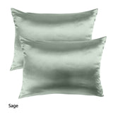 Royal Comfort Mulberry Silk Hypoallergenic Pillowcase Twin Pack
