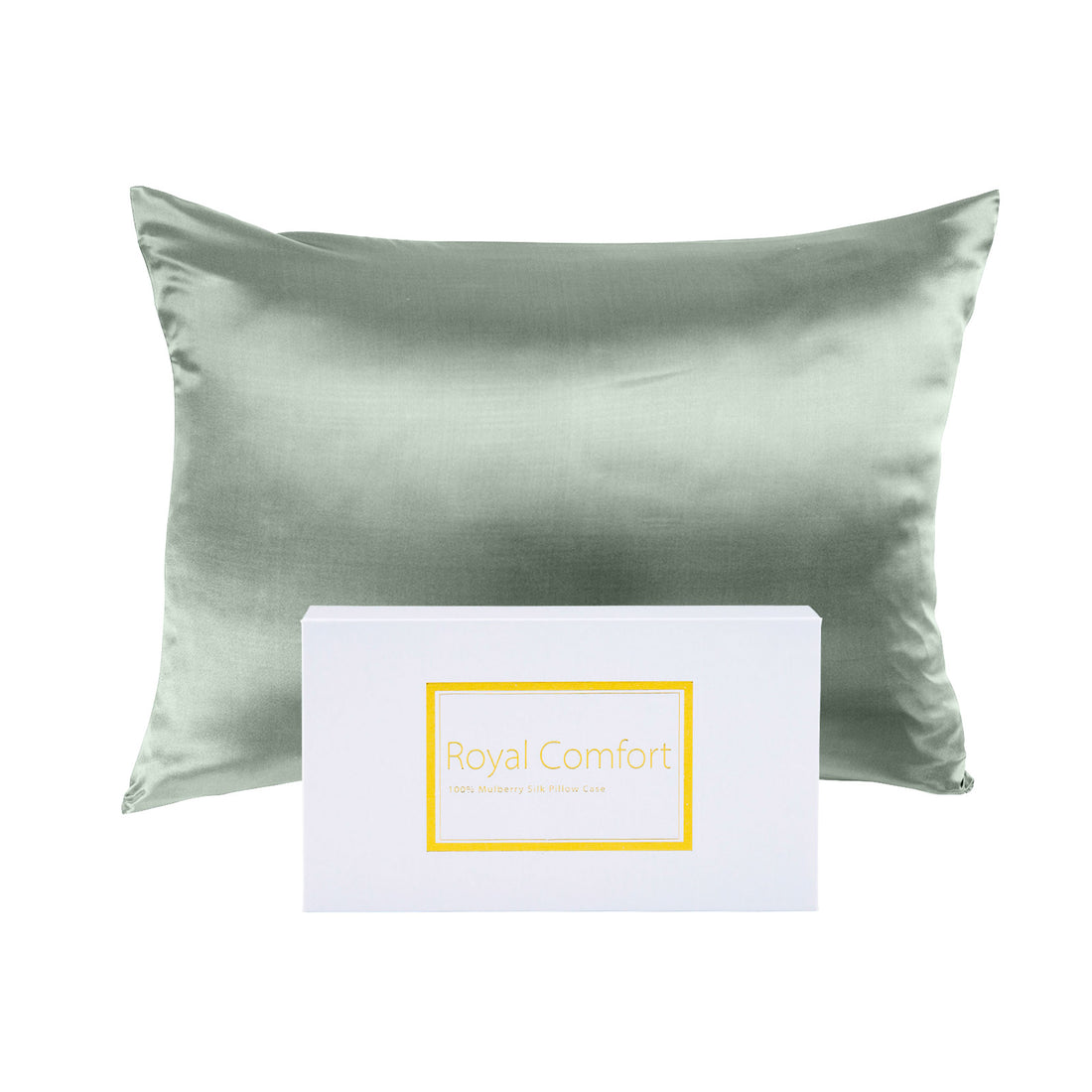 Royal Comfort Mulberry Silk Hypoallergenic Pillowcase Twin Pack