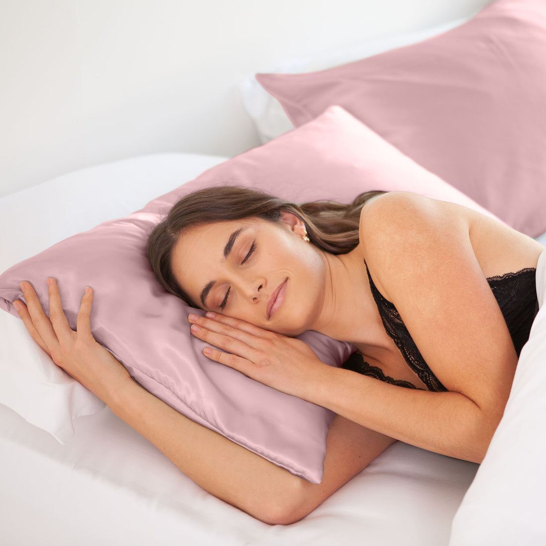 Royal Comfort Mulberry Silk Hypoallergenic Pillowcase Twin Pack