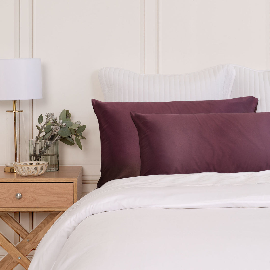 Royal Comfort Mulberry Silk Hypoallergenic Pillowcase Twin Pack