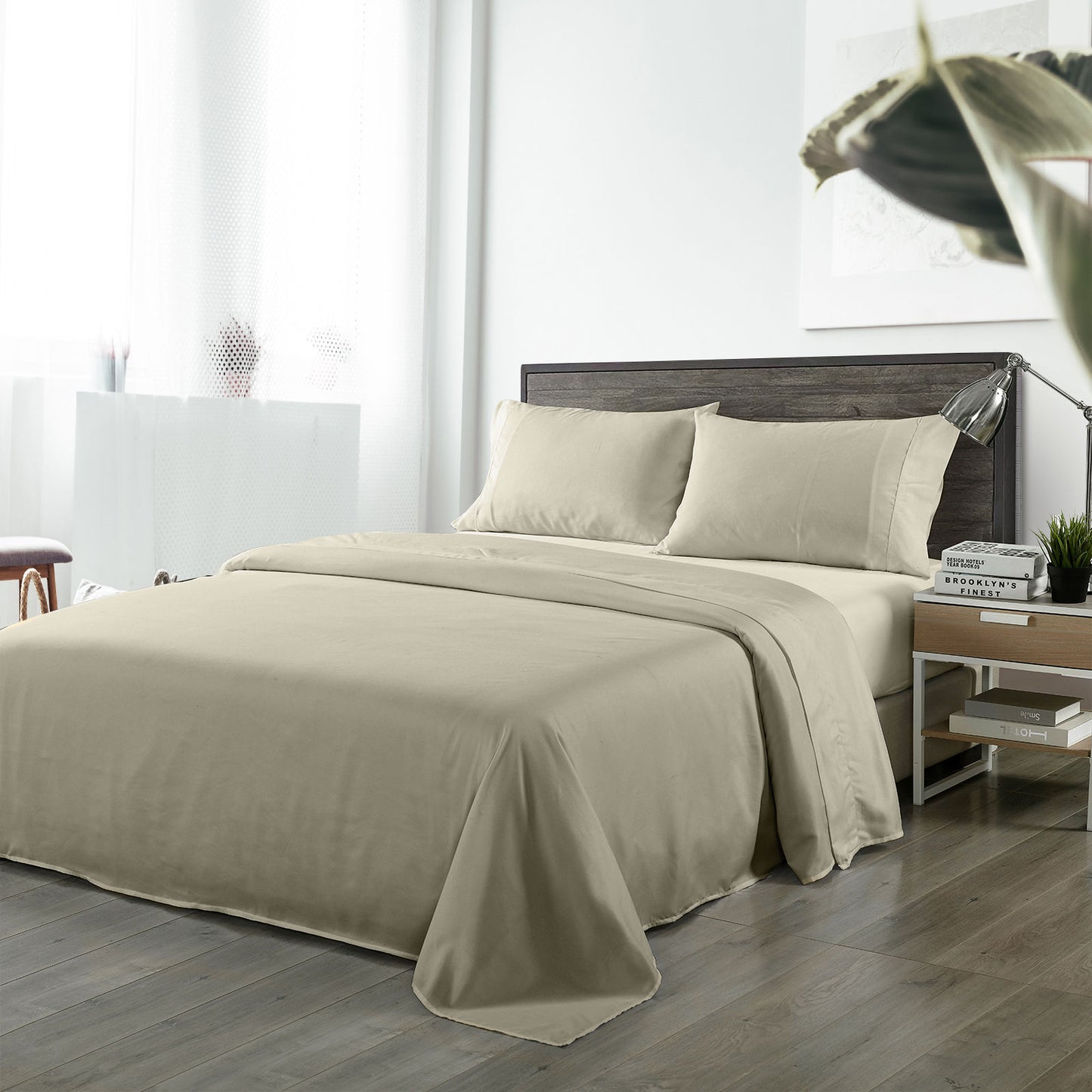 Royal Comfort Bamboo Blended Sheet & Pillowcases Set 1000TC Ultra Soft Bedding