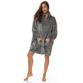 Royal Comfort Snug Hoodie Nightwear Super Soft Reversible Fleece 750GSM