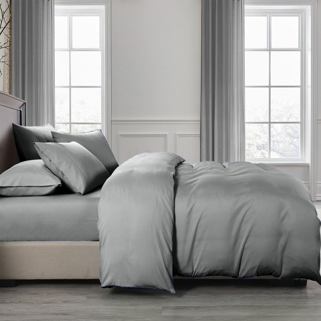Royal Comfort 2000TC Bamboo Cooling 6 Piece Sheet Quilt Cover Set
