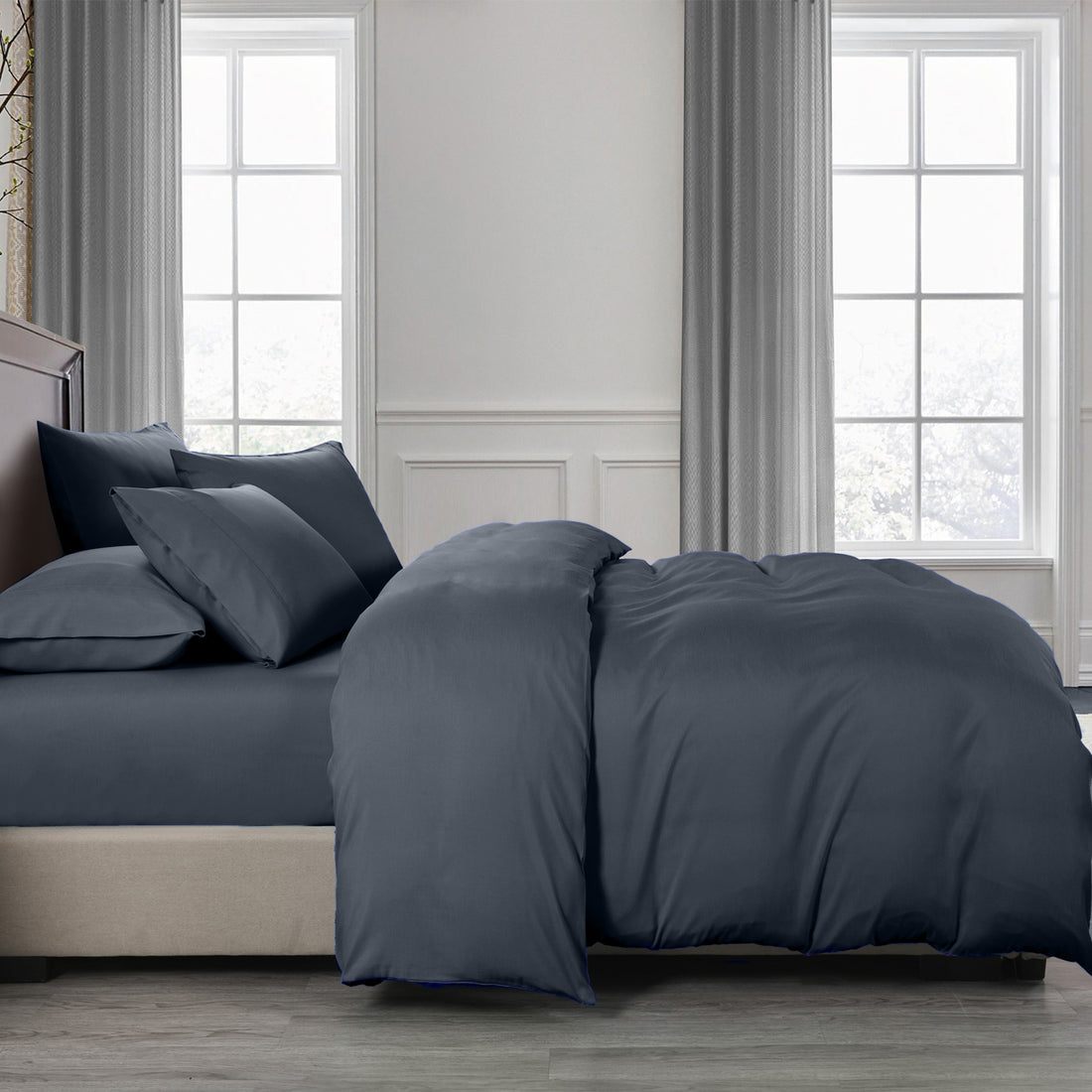 Royal Comfort 2000TC Bamboo Cooling 6 Piece Sheet Quilt Cover Set