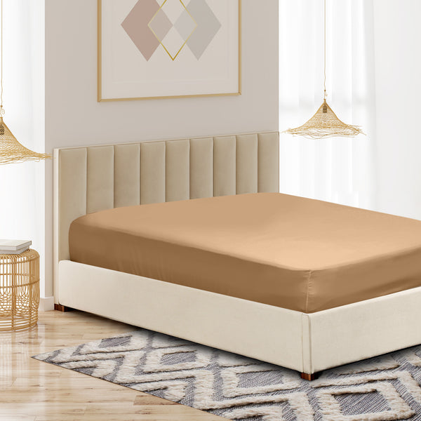 Royal Comfort 1000TC Cotton Blend Fitted Sheet Ultra Soft Bedding