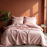 Royal Comfort 1000TC Bamboo Cotton Sheet and Quilt Cover Complete Set