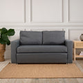 Casa Decor Selena 2 in 1 Sofa Bed Couch 2 Seater Stylish Space Saving Charcoal