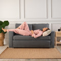 Casa Decor Selena 2 in 1 Sofa Bed Couch 2 Seater Stylish Space Saving Charcoal