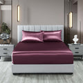 Royal Comfort Satin Sheet Set 3 Piece Fitted Pillowcase Silky Smooth