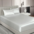 Royal Comfort Satin Sheet Set 3 Piece Fitted Pillowcase Silky Smooth