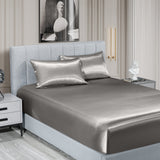 Royal Comfort Satin Sheet Set 3 Piece Fitted Pillowcase Silky Smooth