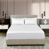 Royal Comfort Satin Sheet Set 3 Piece Fitted Pillowcase Silky Smooth