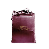 Royal Comfort Satin Sheet Set 3 Piece Fitted Pillowcase Silky Smooth