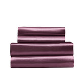 Royal Comfort Satin Sheet Set 4 Piece Fitted Flat Pillowcases Silky