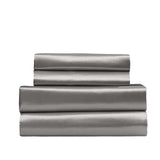 Royal Comfort Satin Sheet Set 4 Piece Fitted Flat Pillowcases Silky