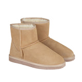 Royal Comfort Ugg Slipper Boots Mens Leather Upper Wool Lined Breathable