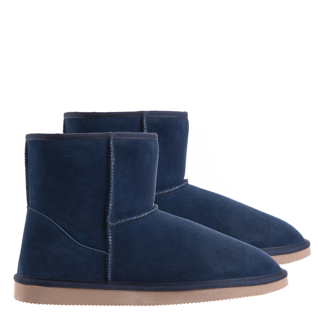 Royal Comfort Ugg Slipper Boots Mens Leather Upper Wool Lined Breathable