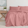 Kensington 1200 Thread Count 100% Cotton Sheet Set Stripe Hotel Grade Soft Touch